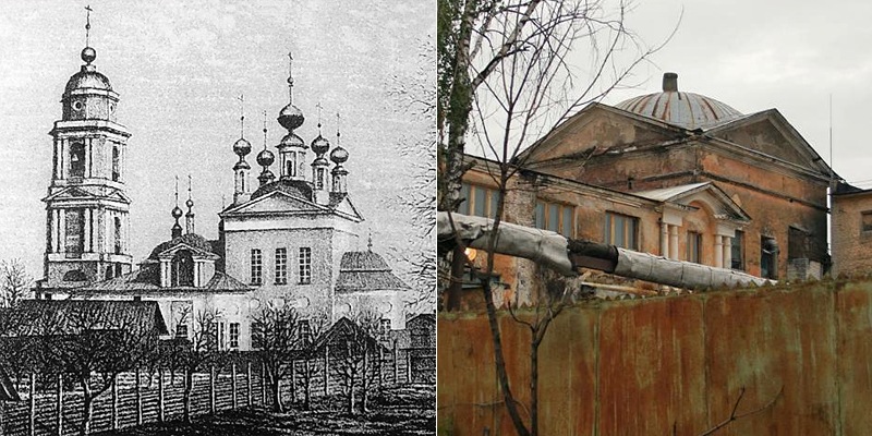 Церковь Сошествия Святого Духа в 30-е годы XX века была перестроена в хлебозавод.